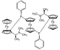 1,1'-Bis{1-[(R)-ferrocenyl-2-(S)-ethyl-1-(diethylamino)phenyl]-(R)-phosphino}ferrocene, min. 97% Trifer