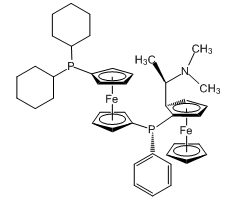 1-{[(R)-Ferrocenyl-2-(S)-ethyl-1-dimethylamino)phenyl]-(R)-phosphino}-1'-dicyclohexylphosphinoferrocene, min. 97% Chenphos