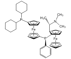 1-{[(S)-Ferrocenyl-2-(R)-ethyl-1-dimethylamino)phenyl]-(S)-phosphino}-1'-dicyclohexylphosphinoferrocene, min. 97% Chenphos