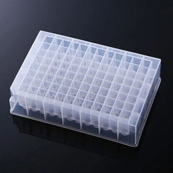 96 square deep well plate,1.6ml, u bottom, dnase & rnase free, without cap，non-sterile, 24 pieces/pack, 96 pieces/case|02-1016