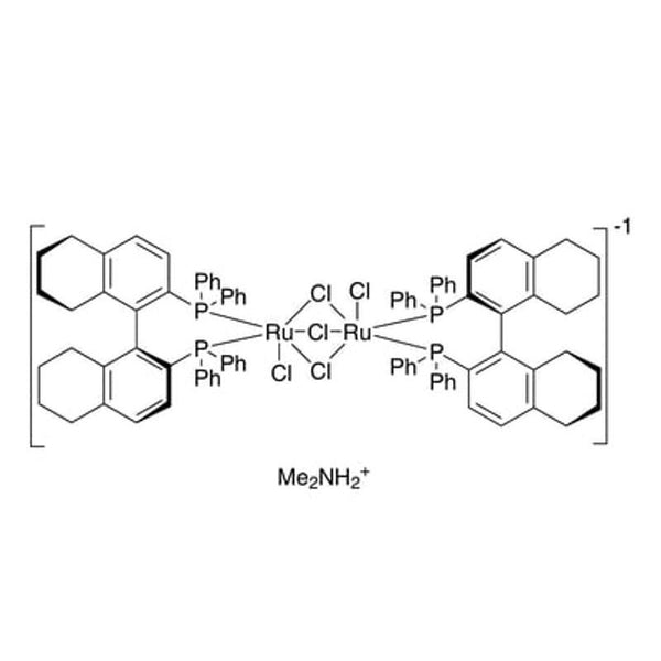 Dimethylammonium dichlorotri(mu-chloro)bis[(S)-(-)-2,2'-bis(diphenylphosphino)-5,5',6,6',7,7',8,8'-octahydro-1,1'-binaphthyl]diruthenate(II) [NH2Me2][{RuCl((S)-H8-binap)}2(mu-Cl)3]|44-0517|944451-12-1