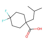 4,4-Difluoro-1-isobutylcyclohexane-1-carboxylic acid|CS-0274074|1380300-79-7