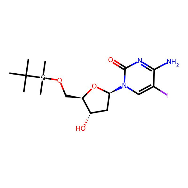 4-Amino-1-((2R,4S,5R)-5-(((tert-butyldimethylsilyl)oxy)methyl)-4-hydroxytetrahydrofuran-2-yl)-5-iodopyrimidin-2(1H)-one|CS-0160913|666848-11-9
