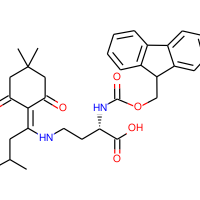 (S)-2-((((9H-Fluoren-9-yl)methoxy)carbonyl)amino)-4-((1-(4,4-dimethyl-2,6-dioxocyclohexylidene)-3-methylbutyl)amino)butanoic acid|CS-0101005|607366-21-2