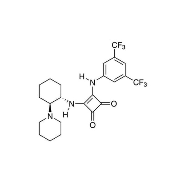 3-[[3,5-Bis(trifluoromethyl)phenyl]amino]-4-[[(1S,2S)-2-(1-pyrrolidinyl)cyclohexyl]amino]-3-cyclobutene-1,2-dione, 98%, (99% ee)|07-5611|1346683-42-8