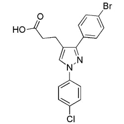 3-(4-Bromophenyl)-1-(4-chlorophenyl)pyrazole-4-propionic acid|25787|870704-04-4