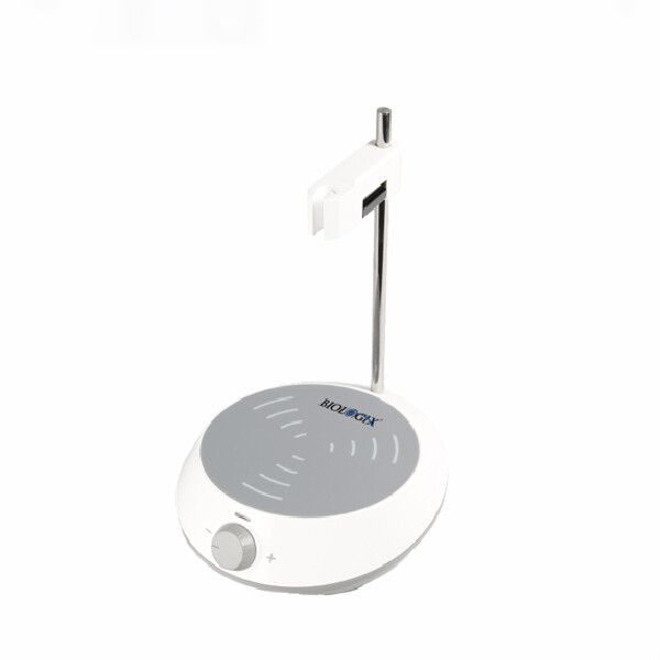 biologix ecostir mini magnetic stirrer. ecostir mini features a speed range of  300-2000 rpm and is constructed of a chemically resistant pet material. support stand included. unit operates on 100v-24|01-3301