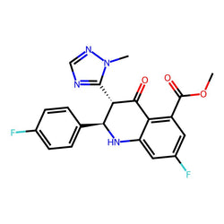 (2R,3R)-methyl 7-fluoro-2-(4-fluorophenyl)-3-(1-methyl-1H-1,2,4-triazol-5-yl)-4-oxo-1,2,3,4-tetrahydroquinoline-5-carboxylate|CS-M2043|1425767-92-5