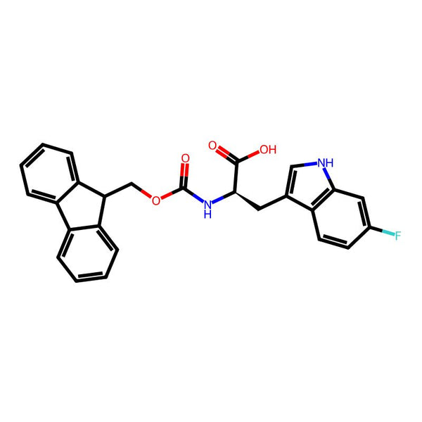 (R)-2-((((9H-fluoren-9-yl)methoxy)carbonyl)amino)-3-(6-fluoro-1H-indol-3-yl)propanoic acid|CS-0525125|1257853-57-8