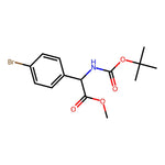 Methyl 2-(4-bromophenyl)-2-((tert-butoxycarbonyl)amino)acetate|CS-0197383|709665-73-6