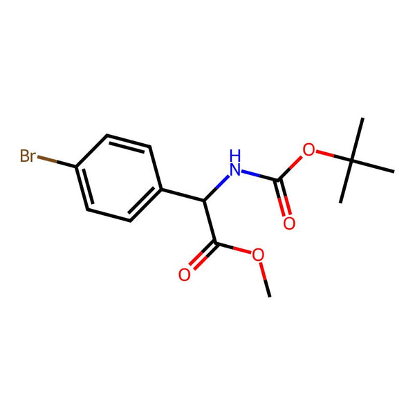 Methyl 2-(4-bromophenyl)-2-((tert-butoxycarbonyl)amino)acetate|CS-0197383|709665-73-6