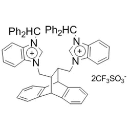 11,12-Bis[N-(2,2-diphenyl-1-ethyl)-1H-benzimidazolium-3-methylene]-9,10-dihydro-9,10-ethanoanthracene bis(trifluoromethanesulfonate), min. 95%|07-0078