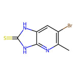 6-bromo-5-methyl-1,3-dihydro-2H-imidazo[4,5-b]pyridine-2-thione|CS-0231587|104685-80-5