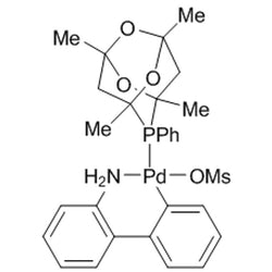 Methanesulfonato(1,3,5,7-tetramethyl-8-phenyl-2,4,6-trioxa-8-phosphaadamantane)(2'-amino-1,1'-biphenyl-2-yl)palladium(II) dichloromethane adduct, min. 98% [MeCgPPh Palladacycle Gen. 3]|46-0392