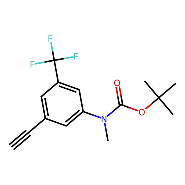 (3-Ethynyl-5-trifluoromethyl-phenyl)-methyl-carbamic acid tert-butyl ester, 95%|06-0183|2279122-61-9