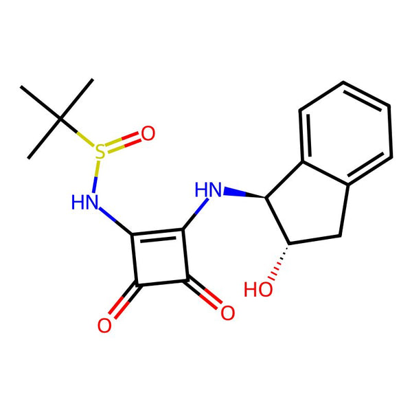 N-(2-(((1S,2S)-2-Hydroxy-2,3-dihydro-1H-inden-1-yl)amino)-3,4-dioxocyclobut-1-en-1-yl)-2-methylpropane-2-sulfinamide|CS-0201478|2092457-63-9