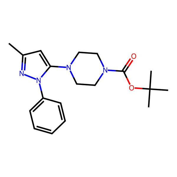 tert-Butyl 4-(3-methyl-1-phenyl-1H-pyrazol-5-yl)piperazine-1-carboxylate|CS-M1685|401566-78-7