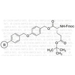 Fmoc-g-tert-butyl ester-D-glutamic acid- 4-alkoxybenzyl alcohol resin|04185