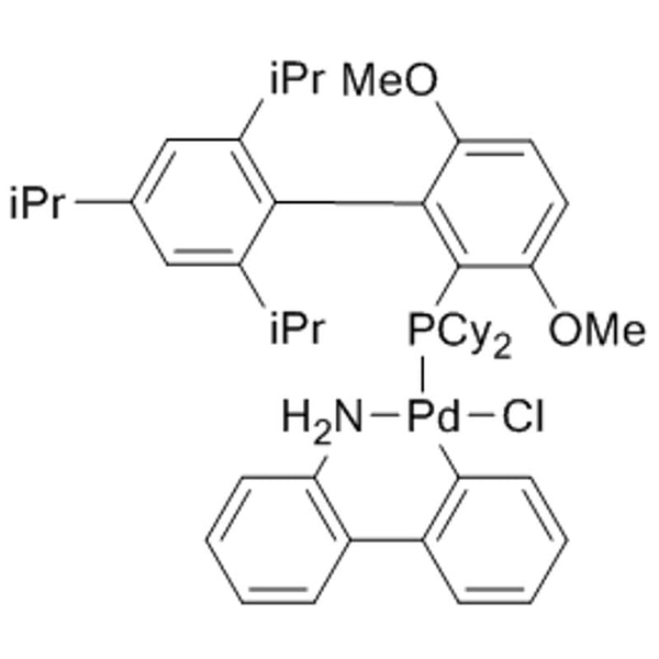 Chloro(2-dicyclohexylphosphino-3,6-dimethoxy-2',4',6'-tri-i-propyl-1,1'-biphenyl)(2'-amino-1,1'-biphenyl-2-yl)palladium(II), min. 98% [BrettPhos Palladacycle Gen. 2]|46-0292|1451002-39-3