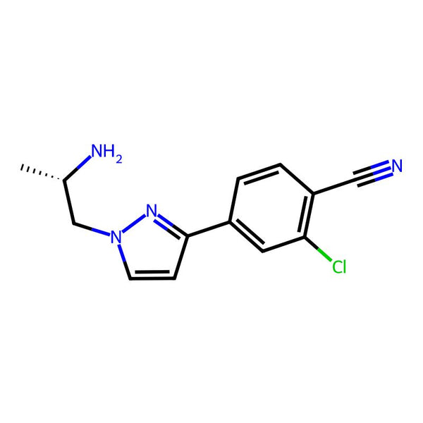 (S)-4-(1-(2-aminopropyl)-1H-pyrazol-3-yl)-2-chlorobenzonitrile|CS-0477538|1297537-41-7