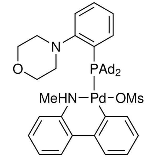Methanesulfonato{N-[2-(di-1-adamantylphosphino)phenyl]morpholine}(2'-methylamino-1,1'-biphenyl-2-yl)palladium(II) dichloromethane adduct,  min. 98%  MorDalphos Palladacycle Gen. 4|46-0940|2230788-66-4