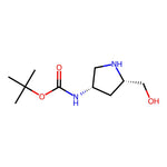 tert-Butyl N-[(3S,5S)-5-(hydroxymethyl)pyrrolidin-3-yl]carbamate|CS-0047990|663948-85-4