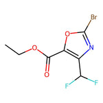Ethyl 2-bromo-4-(difluoromethyl)oxazole-5-carboxylate|CS-0609910|2309474-28-8