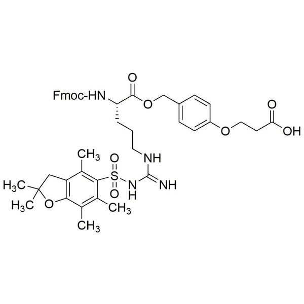 Fmoc-L-Arg(Pbf)-O-CH2-Ph-OCH2-CH2-COOH|31696|1202179-60-9
