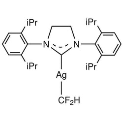 [1,3-Bis[2,6-bis(i-propyl)phenyl]-2-imidazolidinylidene]difluoromethylsilver(I)|47-2575|1643366-13-5