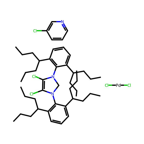 (SP-4-1)-[1,3-Bis[2,6-bis(1-propylbutyl)phenyl]-4,5-dichloro-1,3-dihydro-2H-imidazol-2-ylidene]dichloro(3-chloropyridine-κN)-Palladium|CS-0181870|1814936-54-3