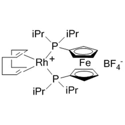 1,1'-Bis(di-i-propylphosphino)ferrocene(1,5-cyclooctadiene)rhodium(I) tetrafluoroborate, min. 98%|45-0205|255064-36-9