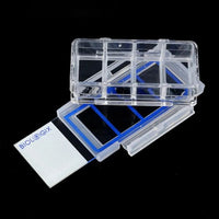 cell culture slide, 4 wells, ps frame, glass slide, pp holder, 0.5~1.3ml, sterile, dnase&rnase free, non-pyrogenic,6 /pack, 2 packs/case|07-2104