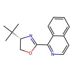 1-[(4S)-4-tert-Butyl-4,5-dihydro-2-oxazolyl]isoquinoline, 97%, ee: 98%|9108700|1402851-52-8