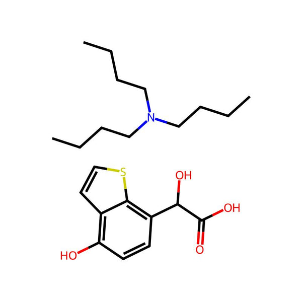 Benzo[b]thiophene-7-acetic acid, α,4-dihydroxy-, compd. with (N,N-dibutyl-1-butanamine)(1:1)|CS-0008968|817586-35-9