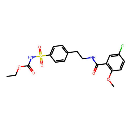 Ethyl (4-(2-(5-chloro-2-methoxybenzamido)ethyl)phenyl)sulfonylcarbamate, 95%|770319|14511-59-2