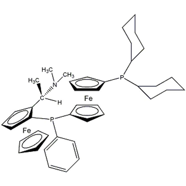 1-{[(S)-Ferrocenyl-2-(R)-ethyl-1-dimethylamino)phenyl]-(S)-phosphino}-1'-dicyclohexylphosphinoferrocene, min. 97% Chenphos|26-1265|952586-19-5