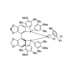 Chloro{(S)-(+)-5,5'-bis[di(3,5-di-t-butyl-4-methoxyphenyl)phosphino]-4,4'-bi-1,3-benzodioxole}(p-cymene)ruthenium(II) chloride [RuCl(p-cymene)((S)-dtbm-segphos?)]Cl|44-0103|944451-33-6