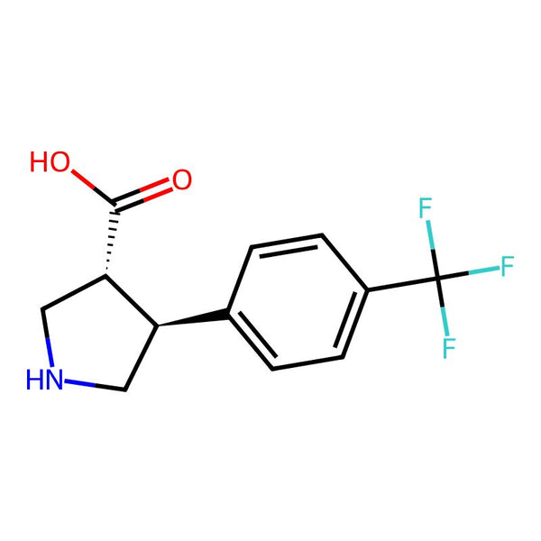 rel-(3R,4S)-4-[4-(Trifluoromethyl)phenyl]-3-pyrrolidinecarboxylic acid|CS-0572729|1363594-80-2