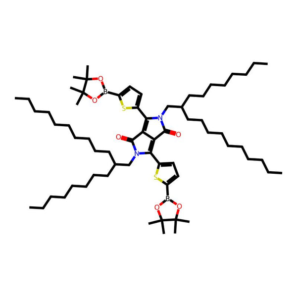 2,5-Bis(2-octyldodecyl)-3,6-bis(5-(4,4,5,5-tetramethyl-1,3,2-dioxaborolan-2-yl)thiophen-2-yl)-2,5-dihydropyrrolo[3,4-c]pyrrole-1,4-dione|CS-0091167|1351986-34-9
