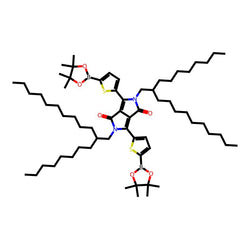 2,5-Bis(2-octyldodecyl)-3,6-bis[5-(4,4,5,5-tetramethyl-1,3,2-dioxaborolan-2-yl)thiophen-2-yl]pyrrolo[3,4-c]pyrrole-1,4(2H,5H)-dione, 98%|1881545|1351986-34-9