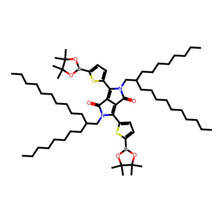 2,5-Bis(2-octyldodecyl)-3,6-bis[5-(4,4,5,5-tetramethyl-1,3,2-dioxaborolan-2-yl)thiophen-2-yl]pyrrolo[3,4-c]pyrrole-1,4(2H,5H)-dione, 98%|1881545|1351986-34-9