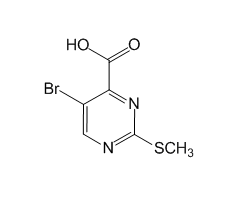 5-Bromo-2-(methylthio)pyrimidine-4-carboxylic acid, 97%|169542|50593-92-5