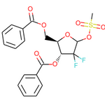 ((2R,3R)-3-(Benzoyloxy)-4,4-difluoro-5-((methylsulfonyl)oxy)tetrahydrofuran-2-yl)methyl benzoate|CS-W006818|122111-11-9