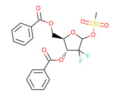((2R,3R)-3-(Benzoyloxy)-4,4-difluoro-5-((methylsulfonyl)oxy)tetrahydrofuran-2-yl)methyl benzoate|CS-W006818|122111-11-9