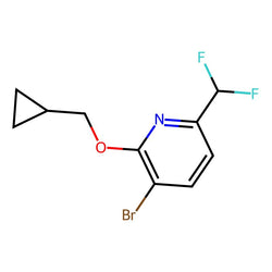 3-Bromo-2-(cyclopropylmethoxy)-6-(difluoromethyl)pyridine|CS-0784200|3008582-91-7