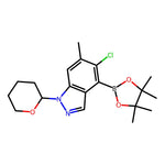 5-Chloro-6-methyl-1-(tetrahydro-2H-pyran-2-yl)-4-(4,4,5,5-tetramethyl-1,3,2-dioxaborolan-2-yl)-1H-indazole|CS-0120067|2374152-77-7