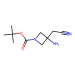 tert-Butyl 3-amino-3-(cyanomethyl)azetidine-1-carboxylate|CS-0635805|2090930-08-6