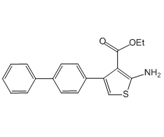 Ethyl 2-amino-4-(1,1'-biphenyl-4-yl)-3-thiophenecarboxylate, 98%|195985|307343-50-6