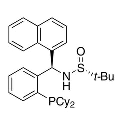 [S(R)]-N-[(R)-[2-(Dicyclohexylphosphino)phenyl]-1-naphthalenylmethyl]-2-methyl-2-propanesulfinamide, 95%|15-8807