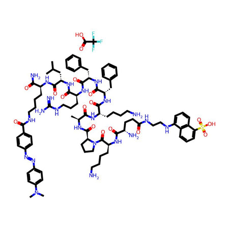 H-Glu(EDANS)-Lys-Pro-Ala-Lys-Phe-Phe-Arg-Leu-Lys(DABCYL)-NH2 trifluoroacetate salt|CPTD787724|1926163-42-9